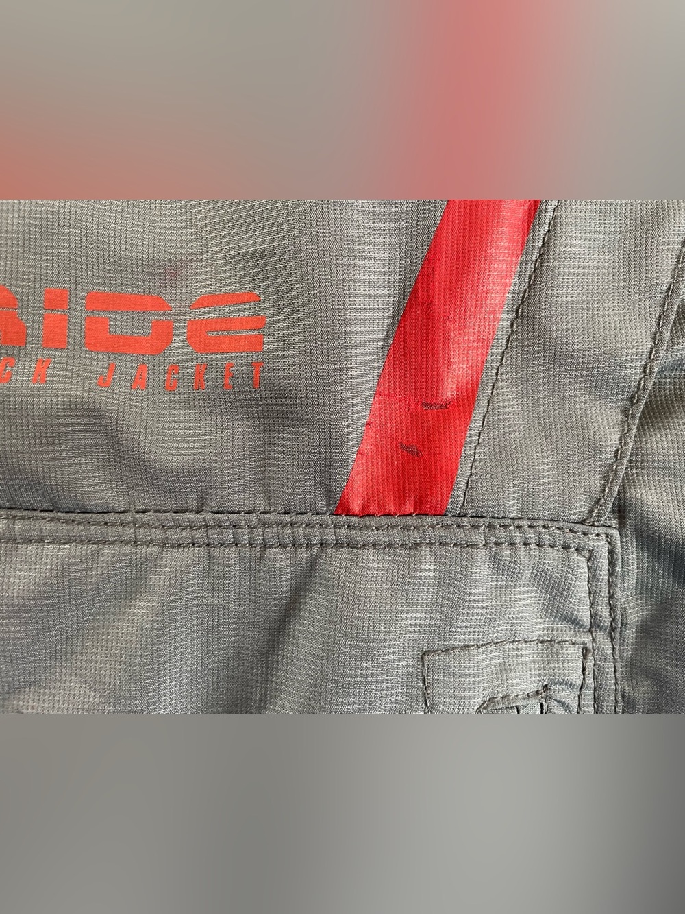 Thor Ride Motorcycle Pack Jacket Shell Gray Red Mens Large Performance Outerwear - Picture 15 of 16